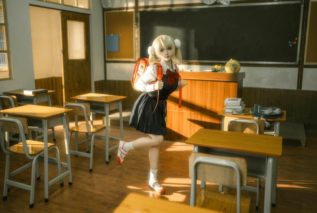 图片[2]-Bangni邦尼 – 时雨羽衣：教室白丝制服 比基尼美腿还原 87P-御萝部落