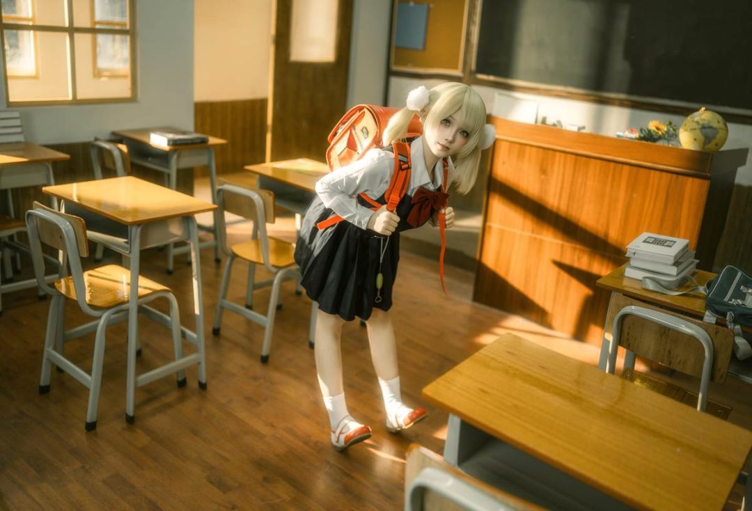 图片[3]-Bangni邦尼 – 时雨羽衣：教室白丝制服 比基尼美腿还原 87P-御萝部落
