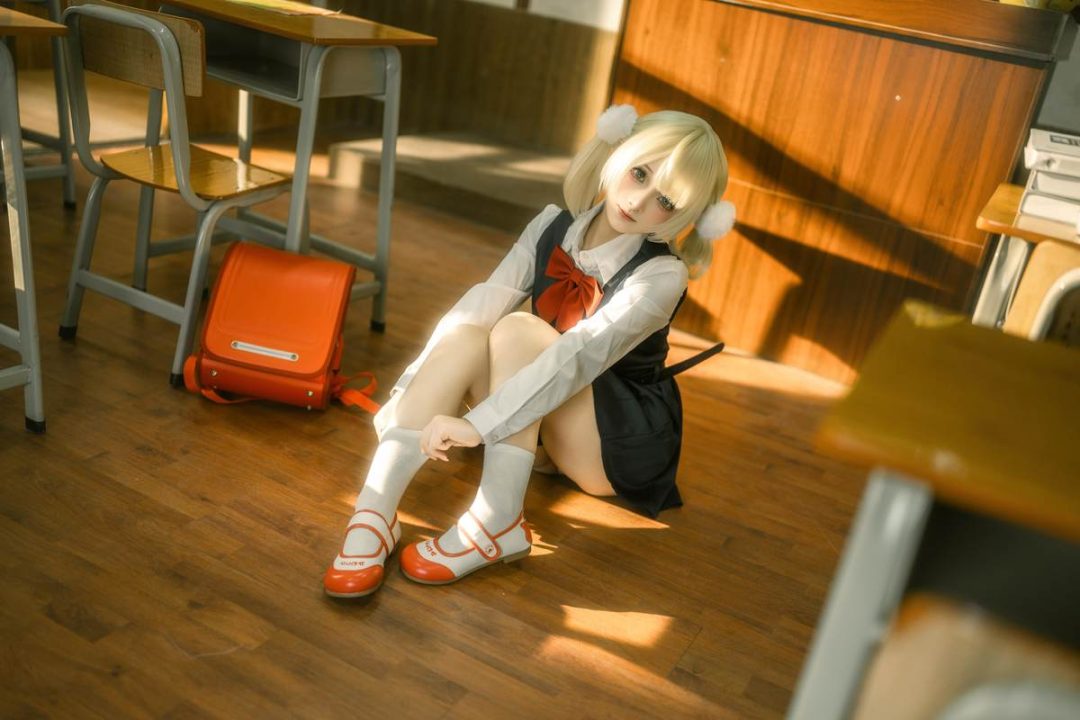 图片[8]-Bangni邦尼 – 时雨羽衣：教室白丝制服 比基尼美腿还原 87P-御萝部落