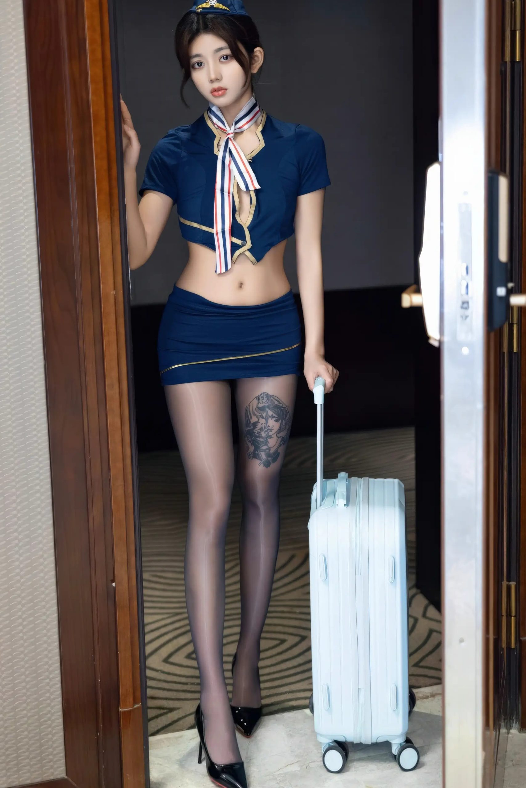图片[2]-姜冉冉_Renee@ 空姐制服-御萝部落