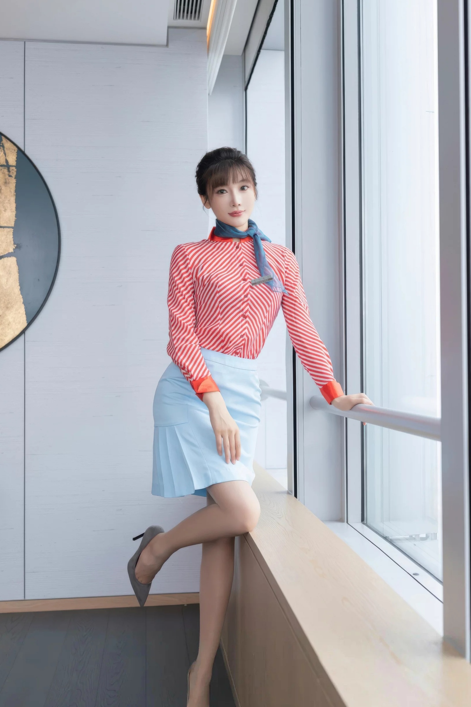 图片[2]-陆萱萱 性感制服-御萝部落