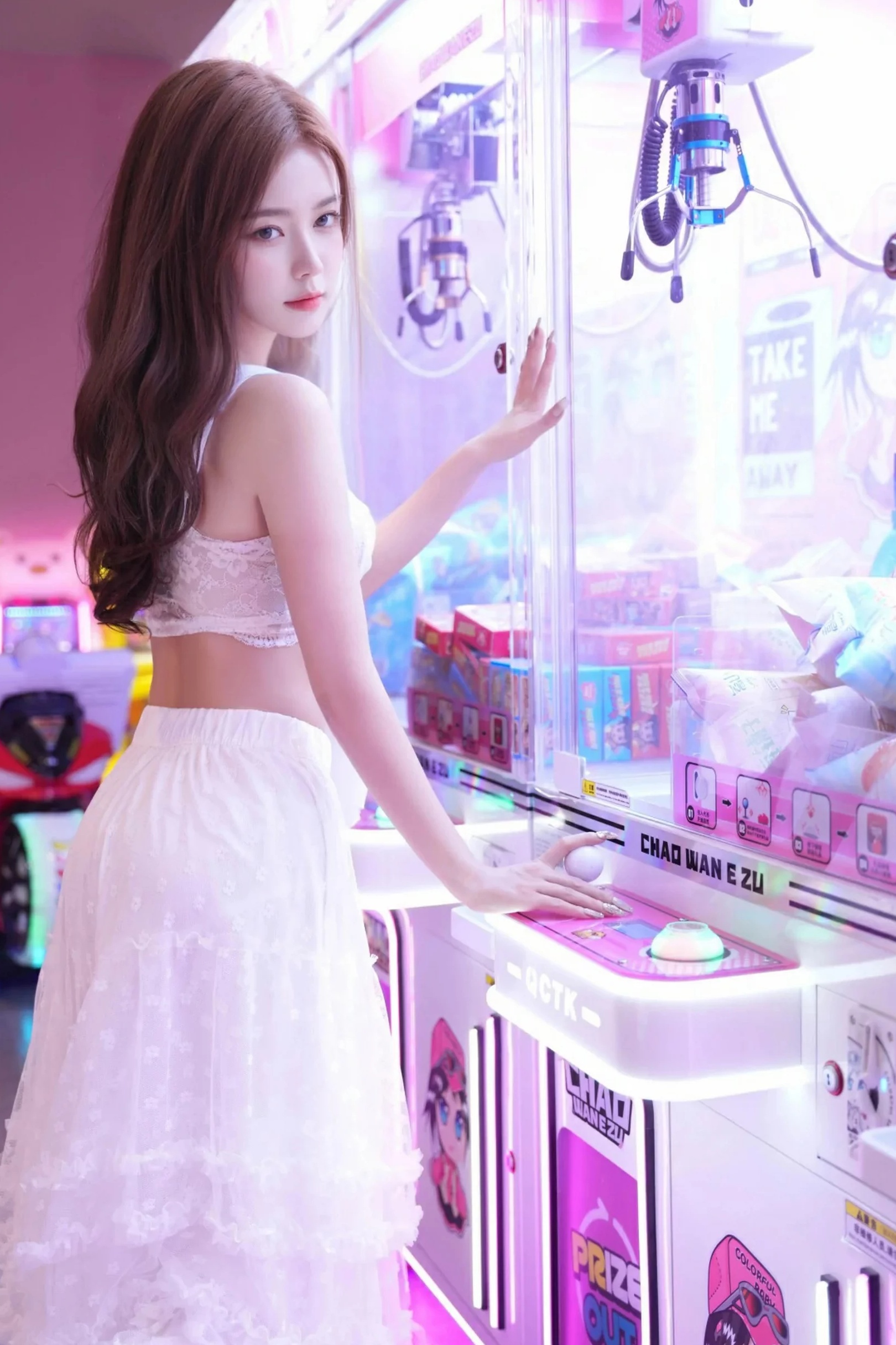 图片[2]-拍黄瓜girl 白色连衣裙-御萝部落