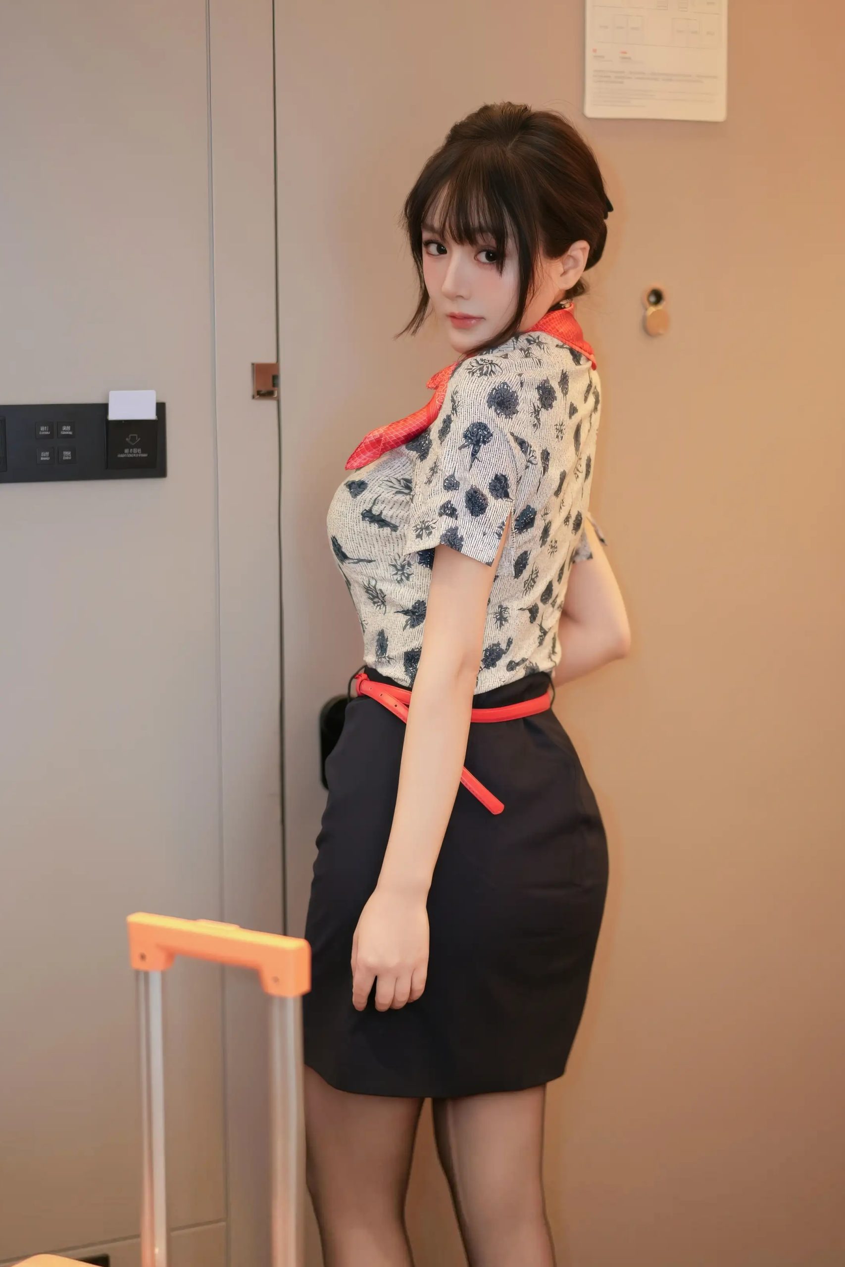 图片[2]-沈南汐RuRu 空姐制服-御萝部落