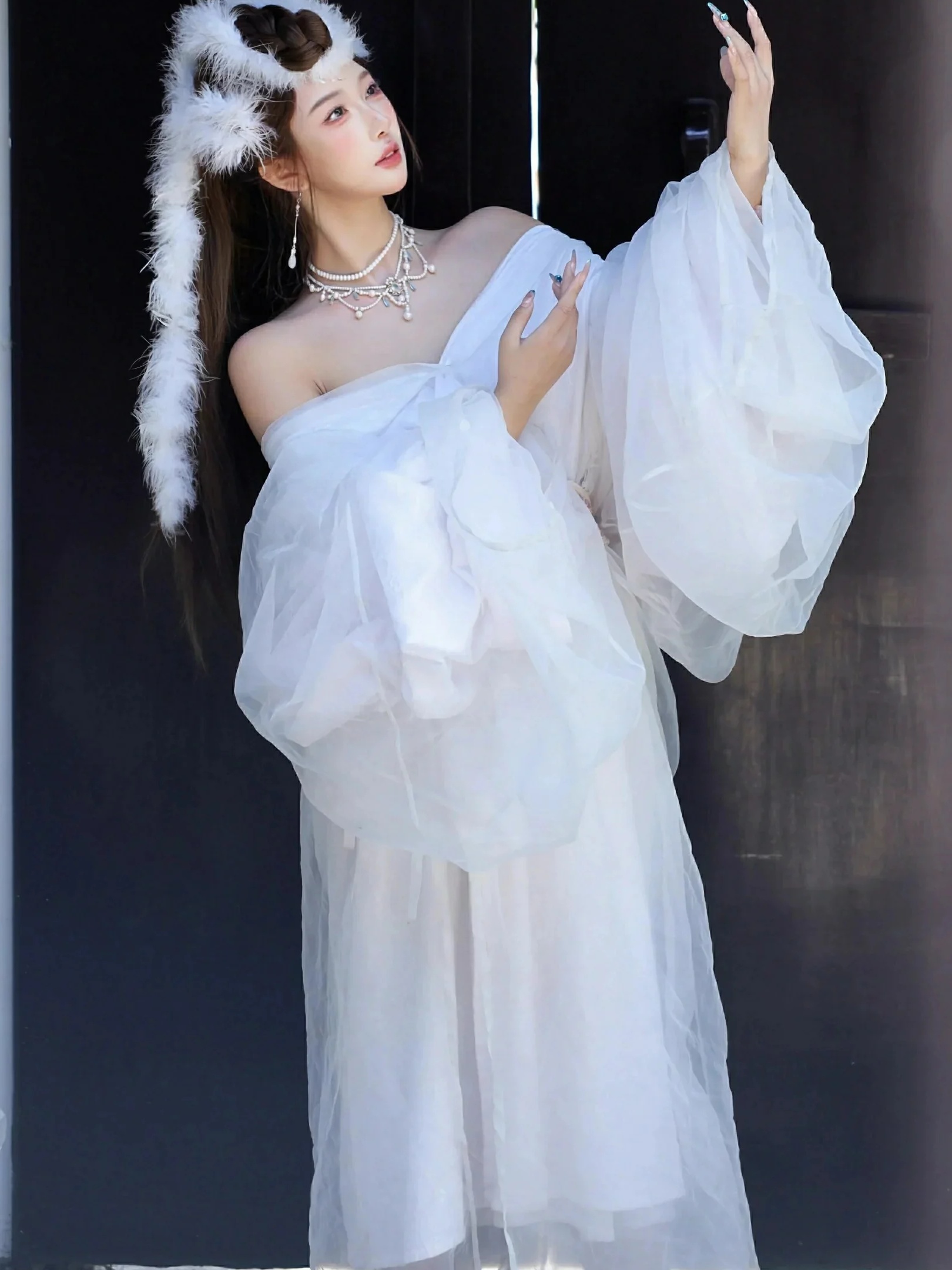 图片[4]-金允希Yuki 低胸长裙-御萝部落