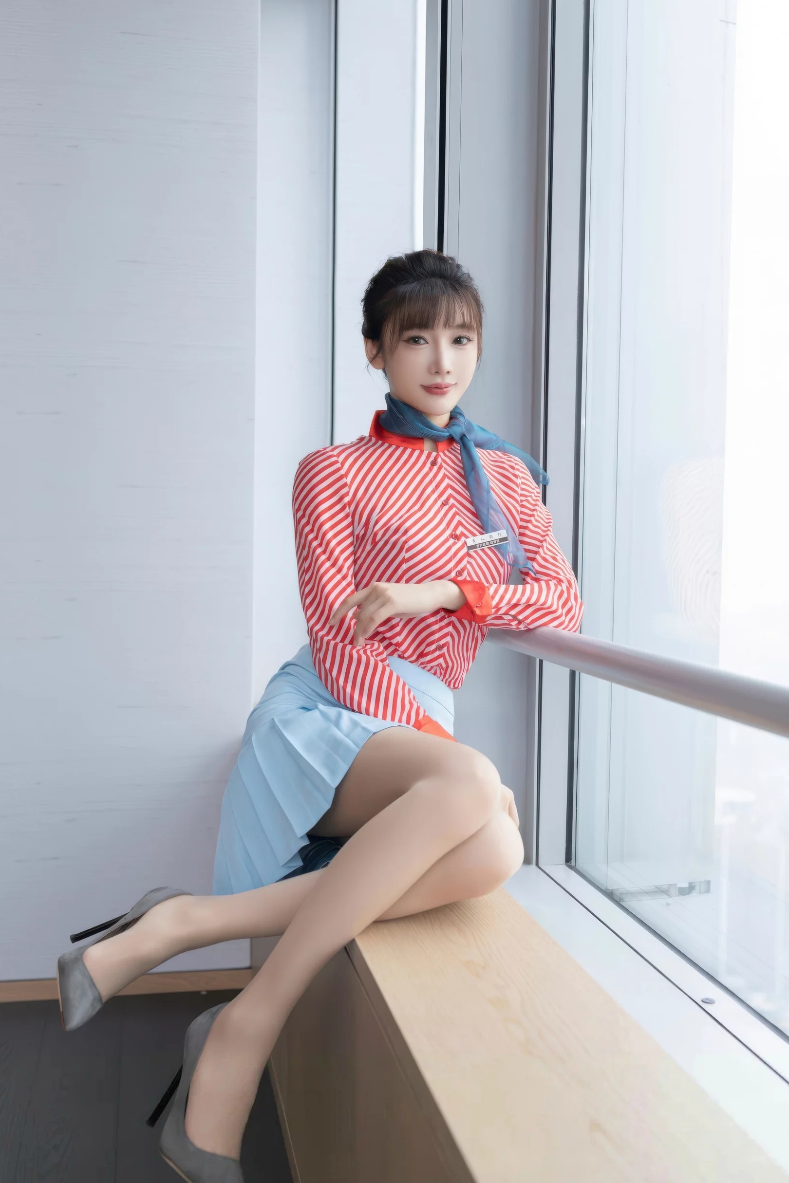 图片[4]-陆萱萱 性感制服-御萝部落