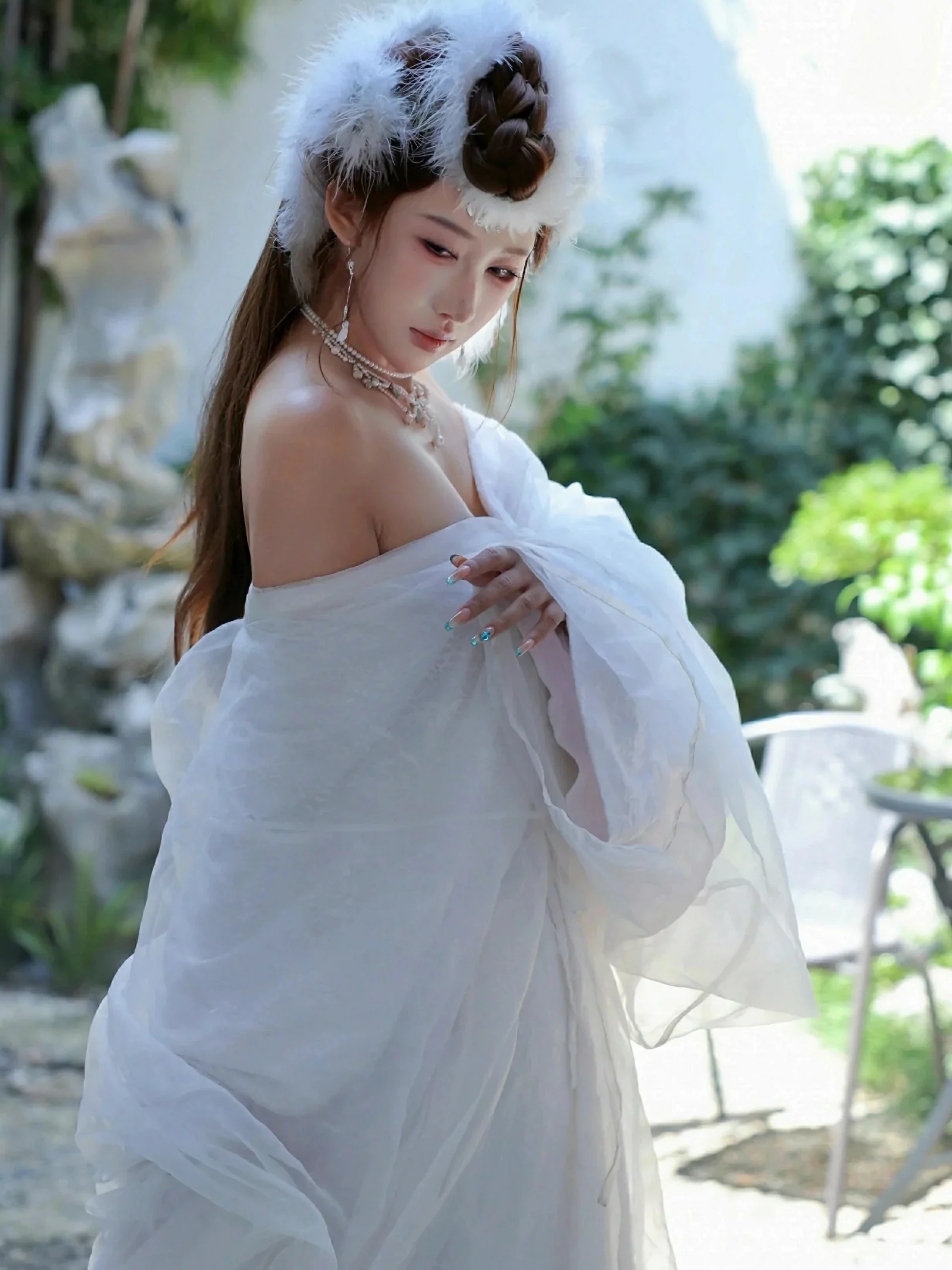 图片[5]-金允希Yuki 低胸长裙-御萝部落