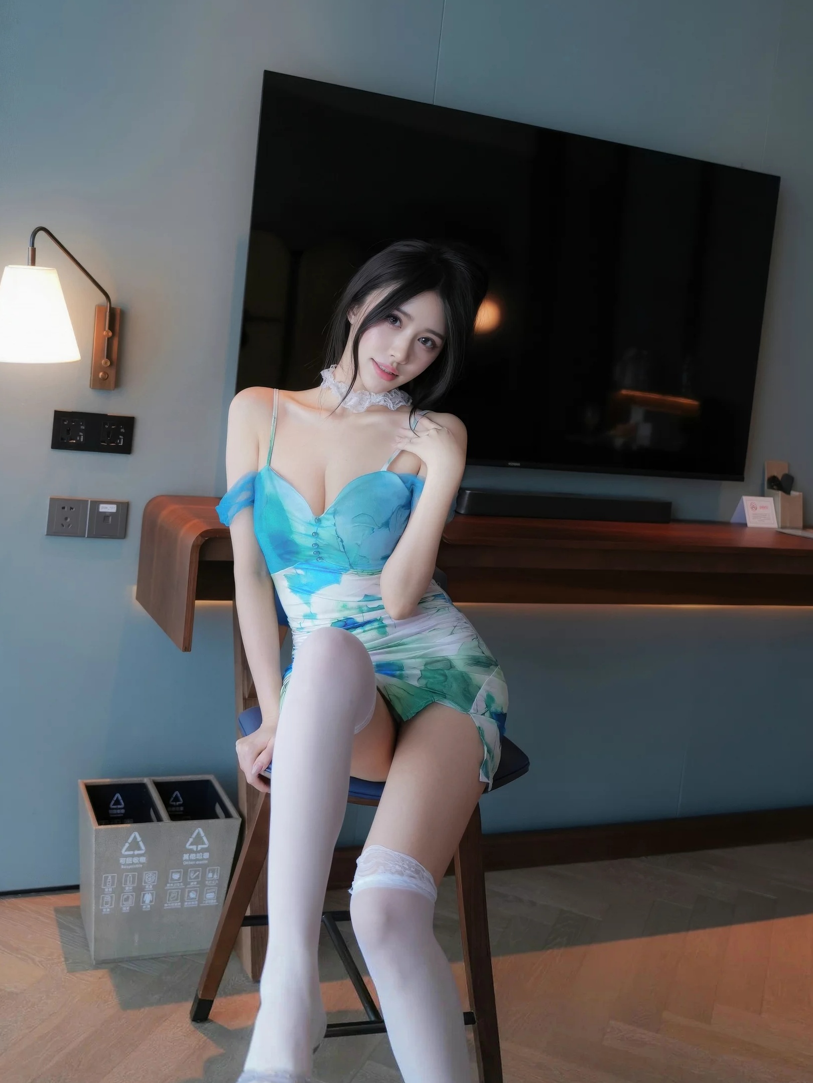 图片[5]-shelly诗莉吖 白色丝袜2-御萝部落