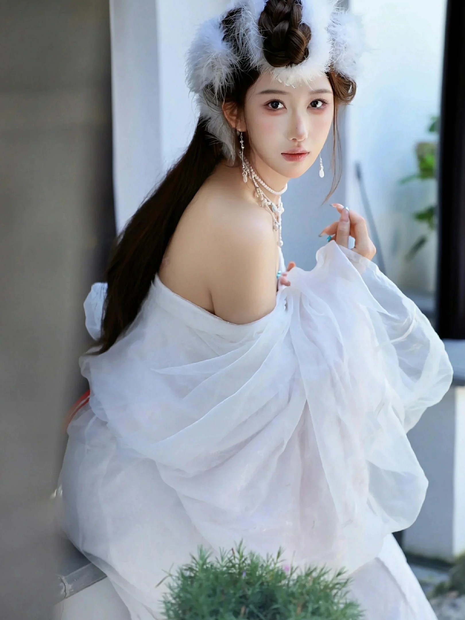 图片[7]-金允希Yuki 低胸长裙-御萝部落