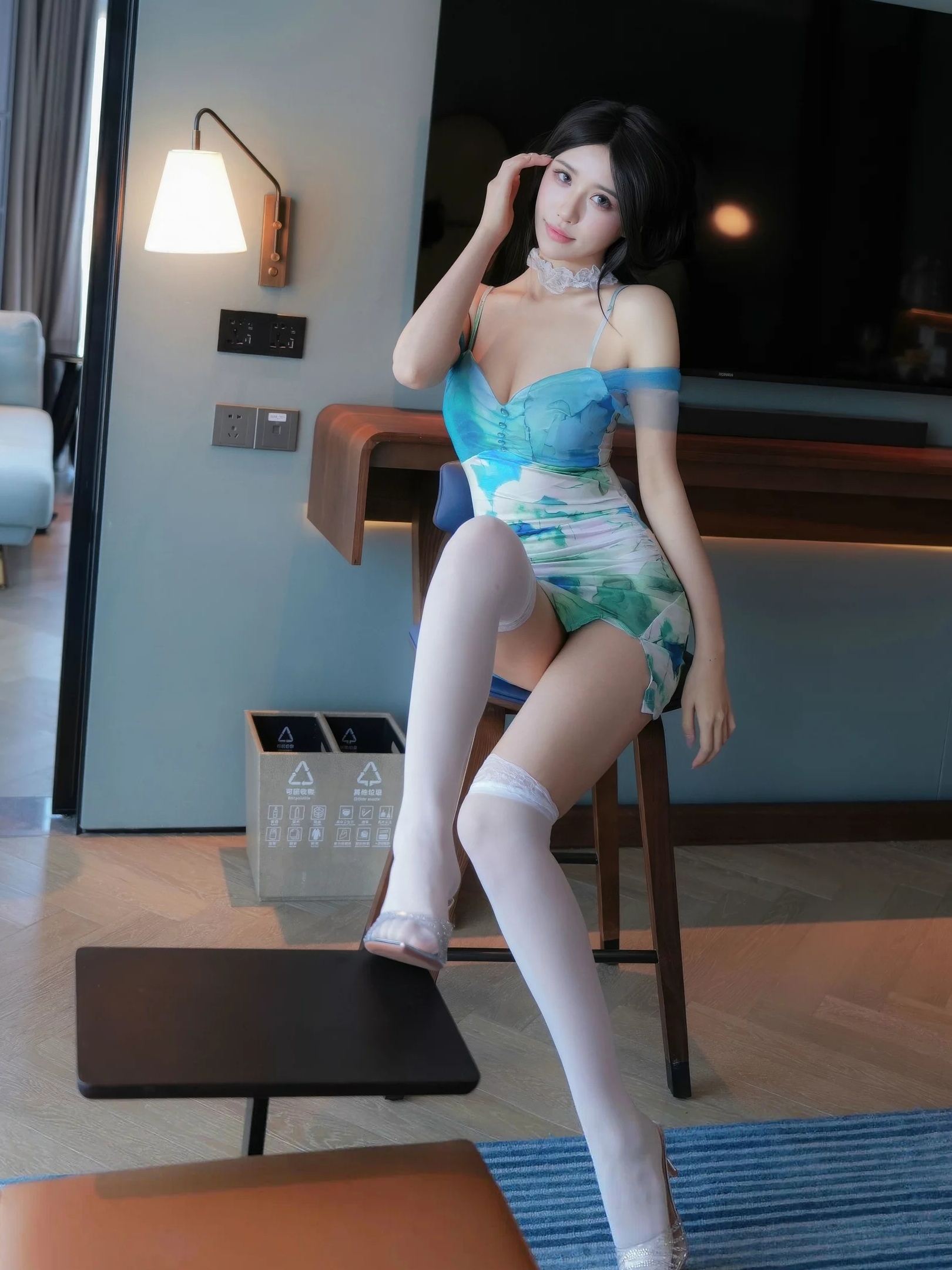 图片[7]-shelly诗莉吖 白色丝袜2-御萝部落