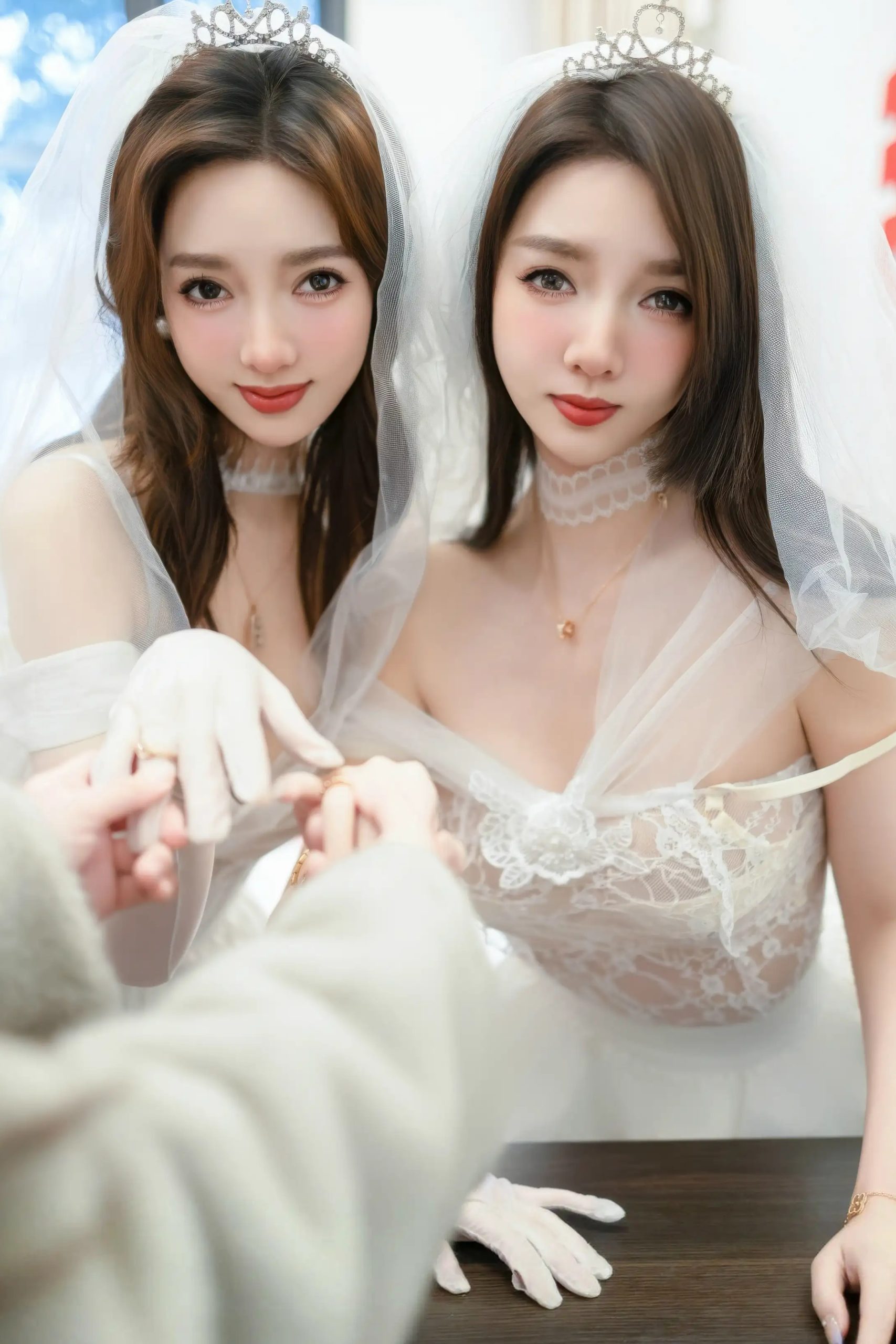 图片[7]-Twins-桃之夭夭 白色蕾丝婚纱-御萝部落
