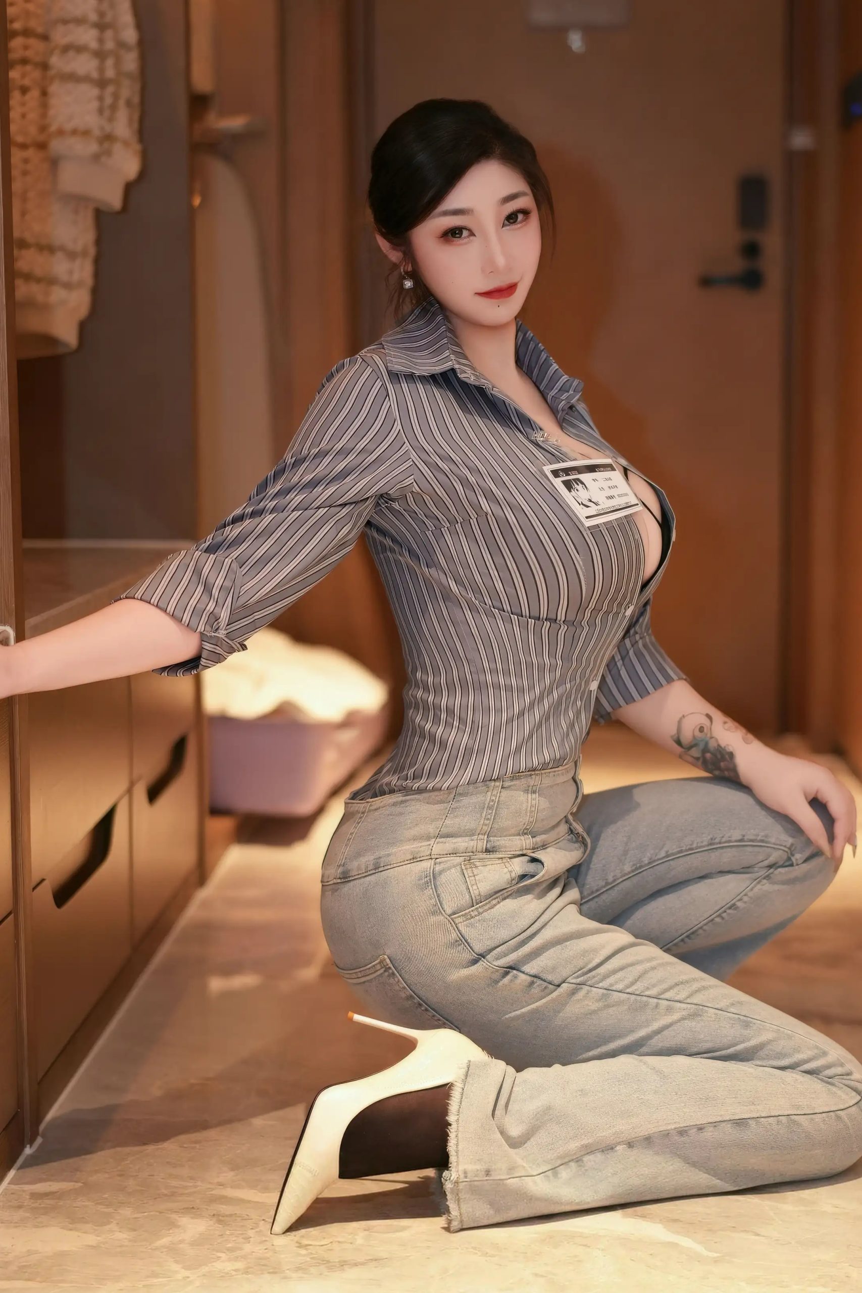 图片[9]-妲己_Toxic 黑色情趣内衣2-御萝部落