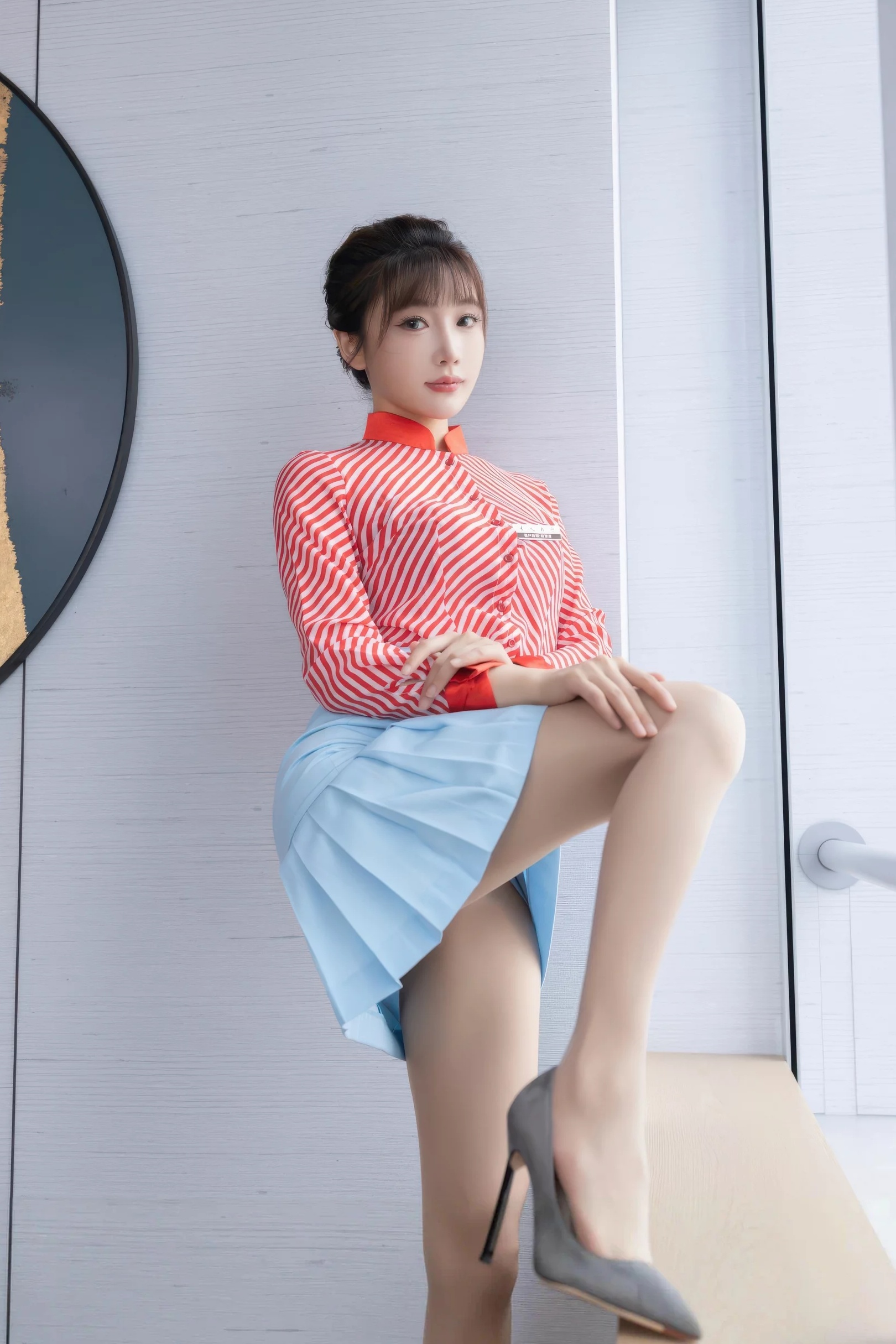 图片[9]-陆萱萱 性感制服-御萝部落