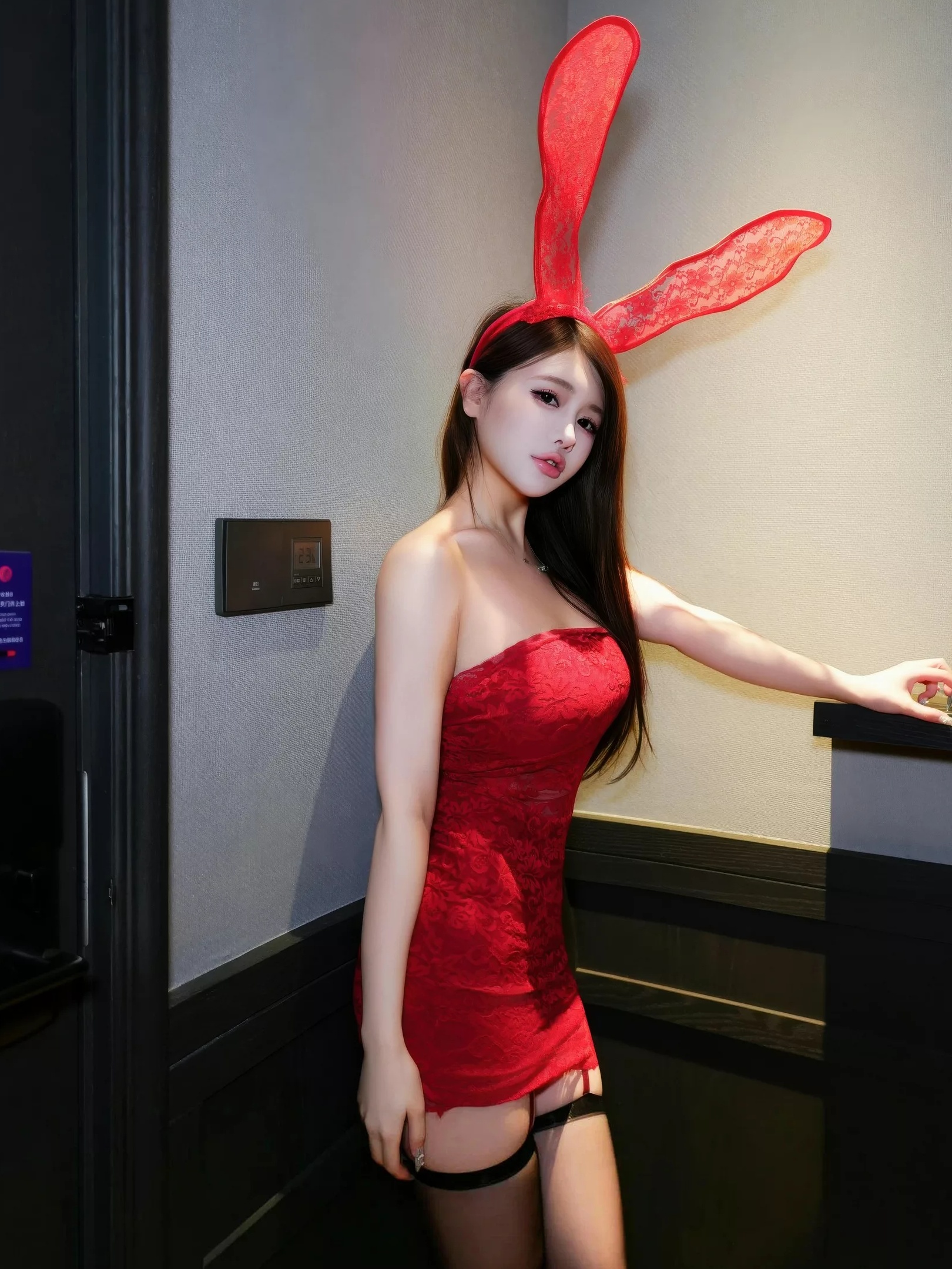 图片[9]-甜妮 红色兔女郎-御萝部落