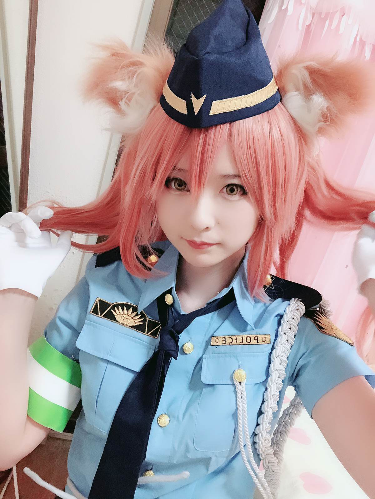 习呆呆 - Fate 玉藻前：警服兽耳黑丝美腿还原 27P2V-御萝部落