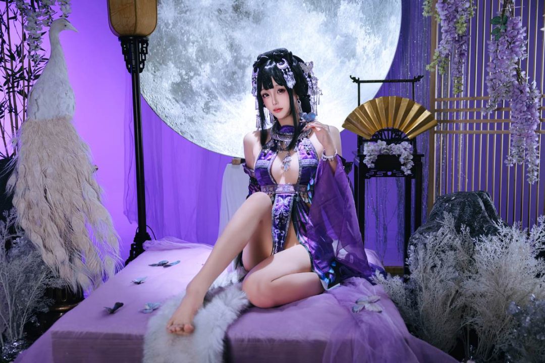 日奈娇 – 苗疆巫女：真人写实国风幻想巫女造型 银饰头冠与民族服饰 贴身巫女装曲线展现 黑丝长腿神秘氛围 典藏写真156P＋视频6V-御萝部落