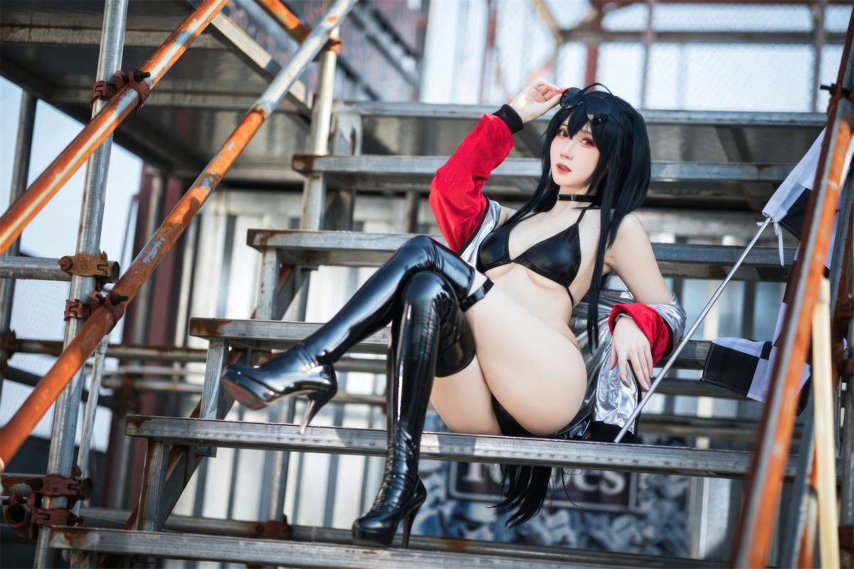图片[3]-焖焖碳 – 碧蓝航线 大凤赛车服：赛车服黑丝 巨乳美腿还原 32P-御萝部落