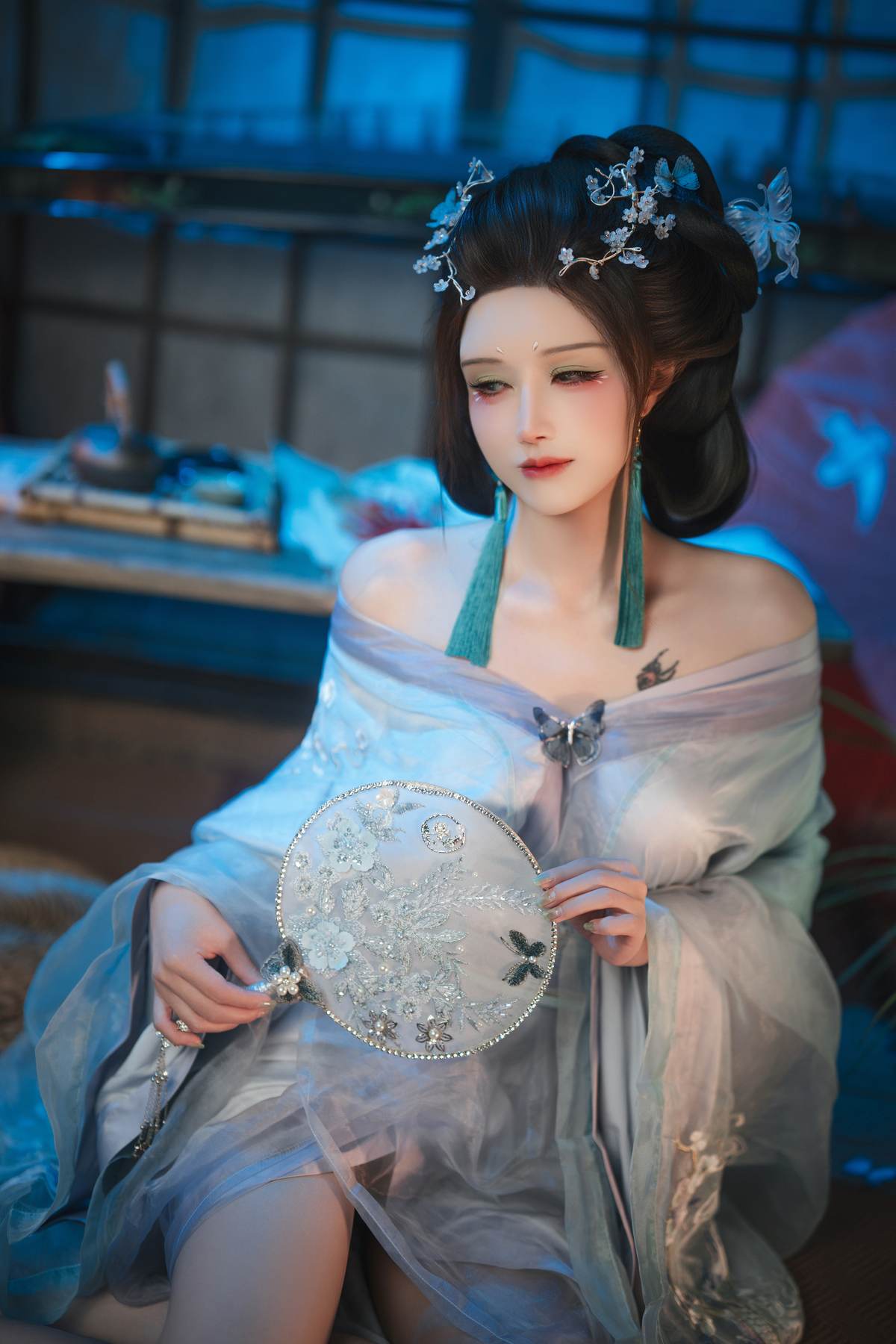 图片[2]-鹿八岁 – 碎蝶梦：唯美古装的柔光氛围很梦幻 镜头表现更大胆 美腿美乳细节都很抓眼 195P1V-御萝部落