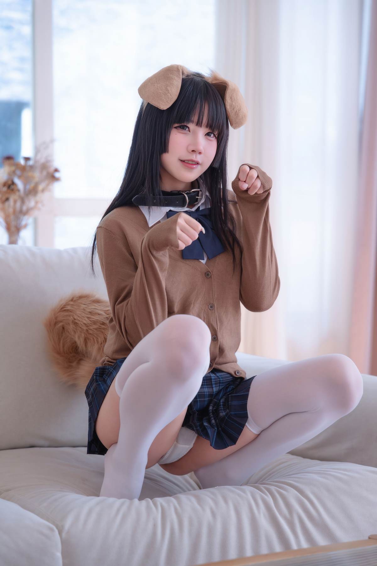 图片[3]-清水凪 – 小凪汪汪：JK制服搭配白丝的甜系氛围 可爱元气感很足 56P-御萝部落