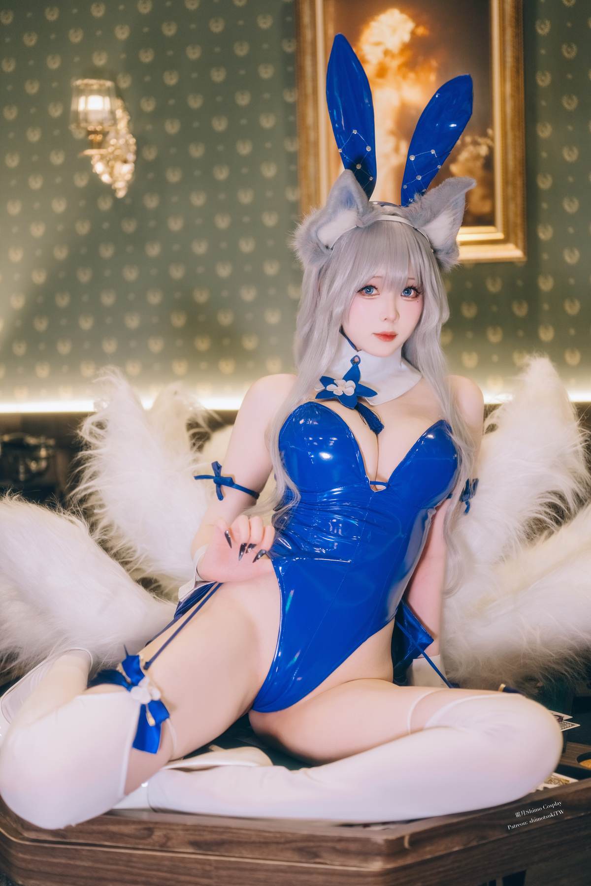 图片[2]-霜月shimo – 碧蓝航线 信浓：Bunny Shinano兔女郎白丝美腿 20P-御萝部落