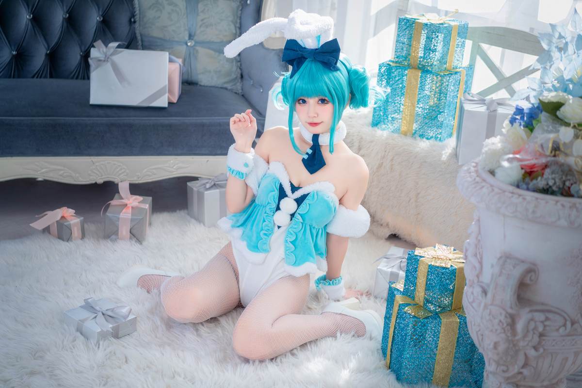 图片[2]-猫大人 – 初音未来白兔：兔女郎主题角色写真 24P-御萝部落