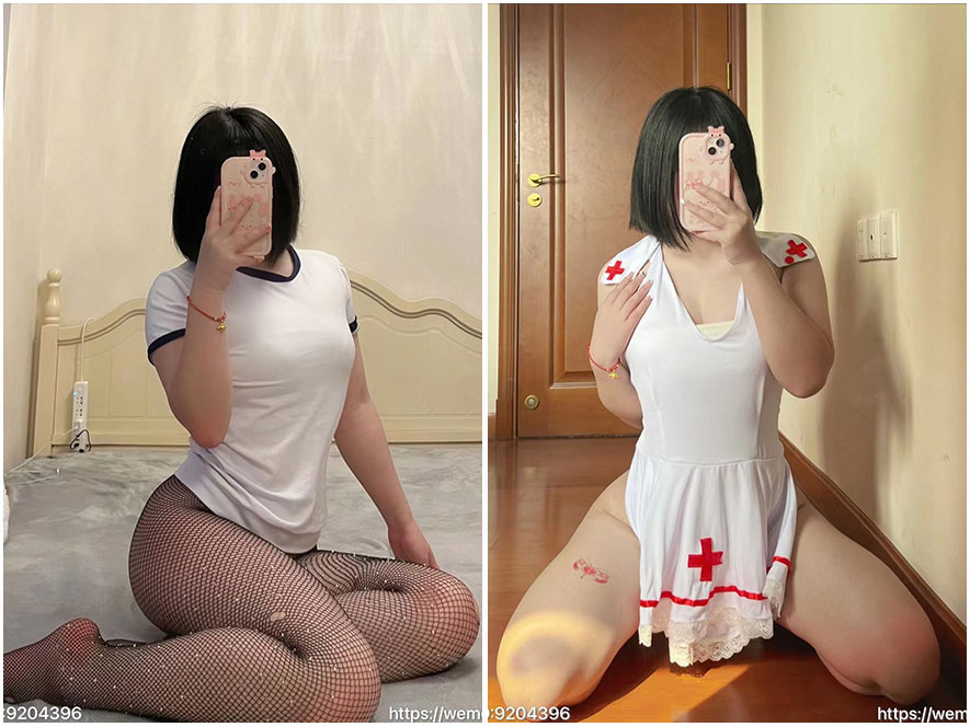 小蕉居家女友视角,坐在沙发上抱枕头卖萌