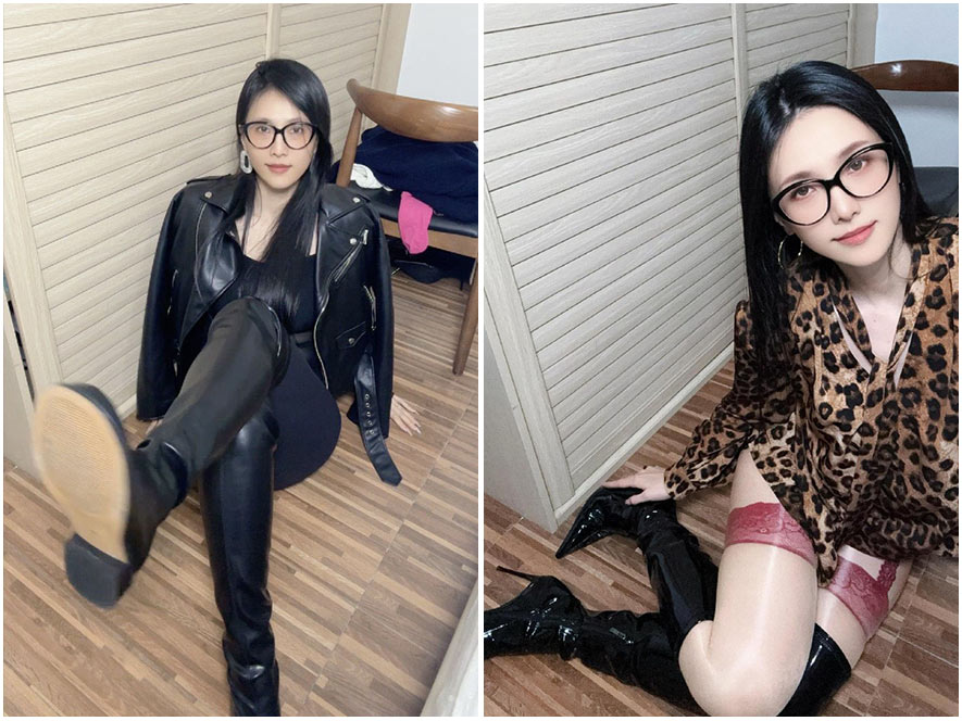 二雪女士睡衣风居家自拍微密视频截图,表情羞涩带点欲