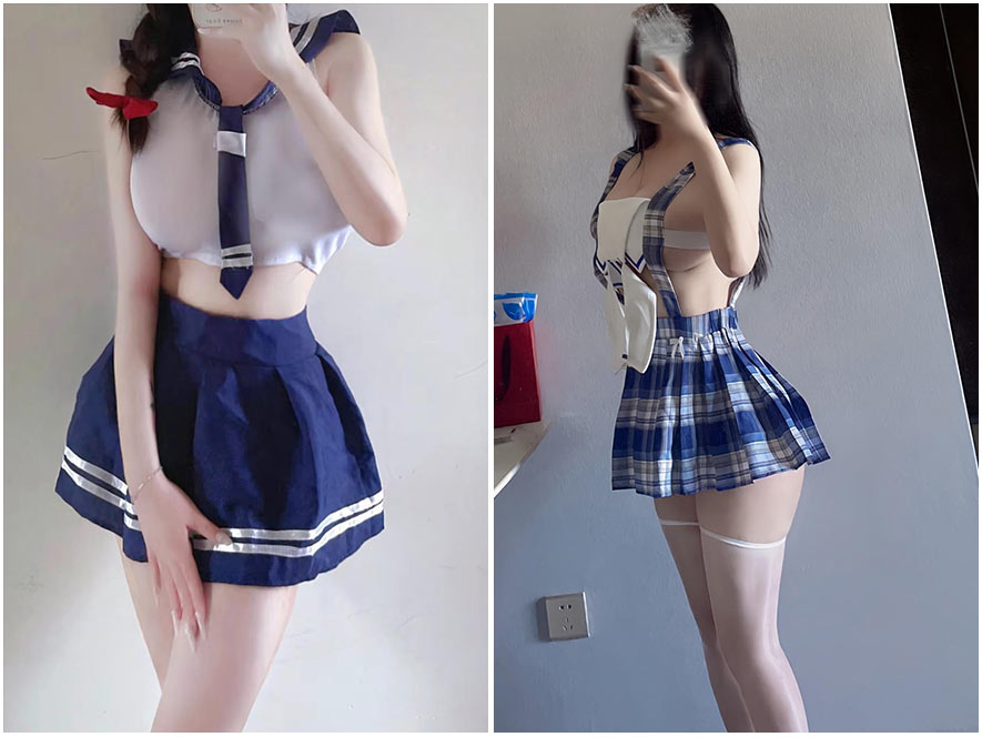 瀛猫抖音网红居家私房日系穿搭风格高清照片