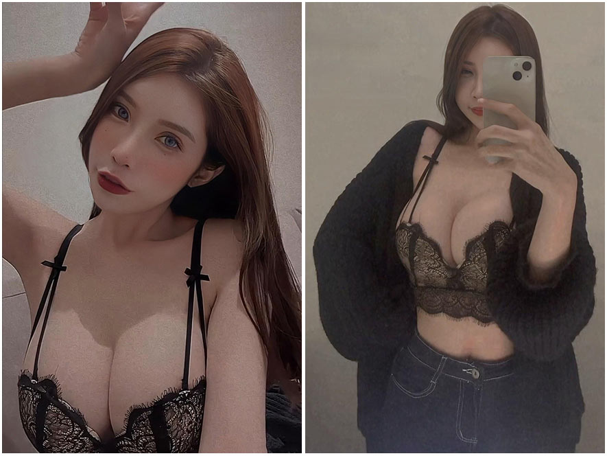 Bellaalleys黑色蕾丝高冷风格私房美图