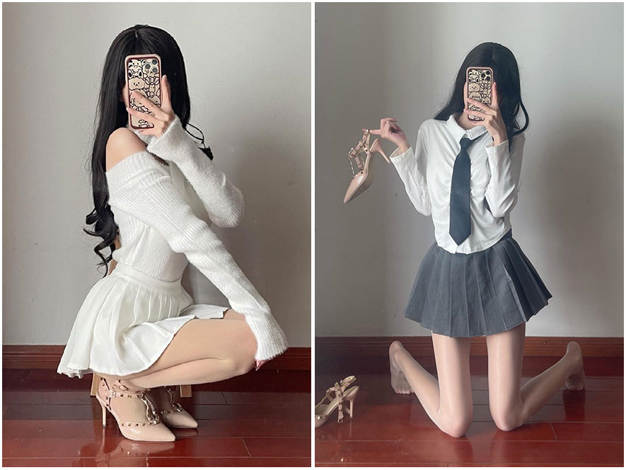 猫猫好困JK制服清纯写真