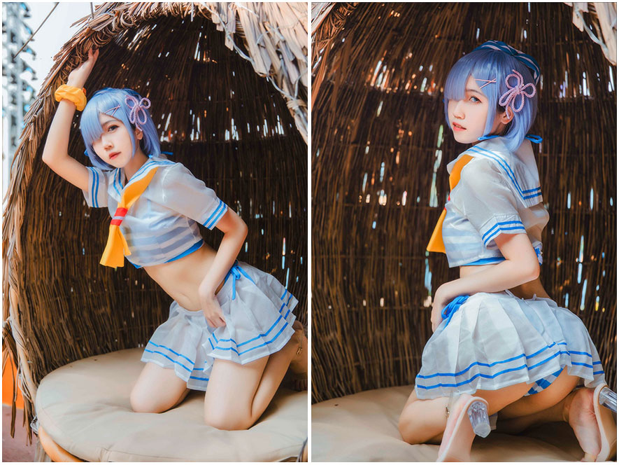 呆猫猫身穿日系jk制服在校园樱花树下清纯回眸的写真图片