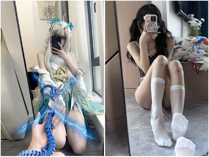 一只香抖音网红甜美生活照与视频截图