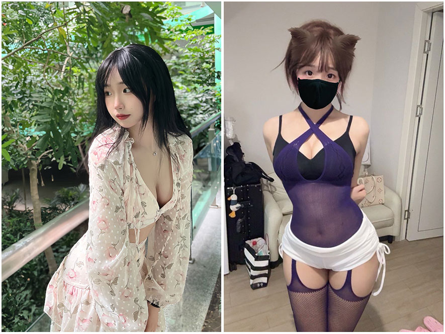 乖乖雪崽性感私房蕾丝吊带写真图