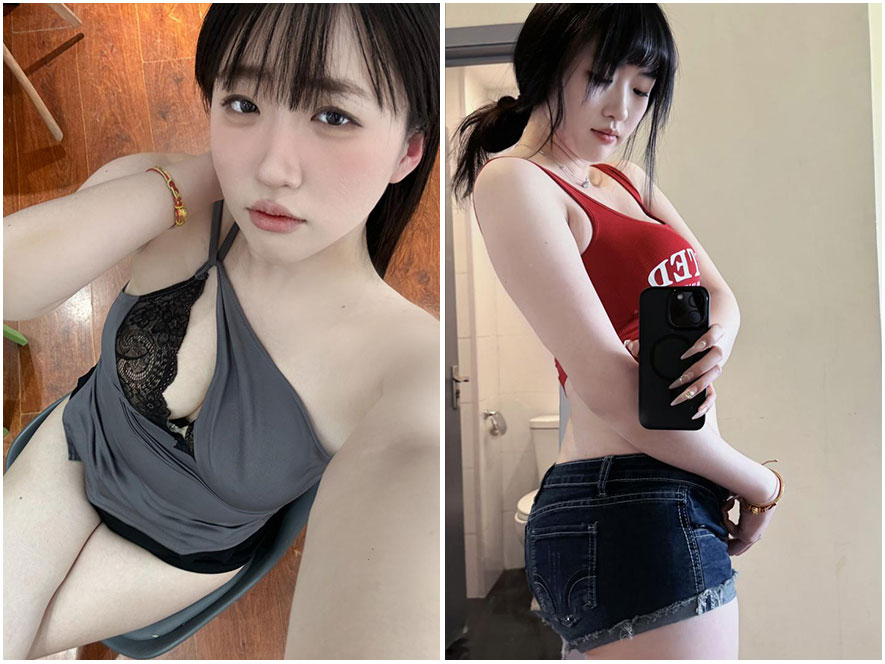 壮壮姐姐居家风格写真眼神迷离极具御姐风范