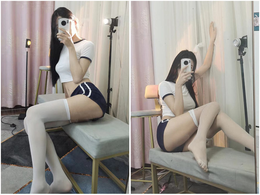 肚脐小师妹泳装海滩