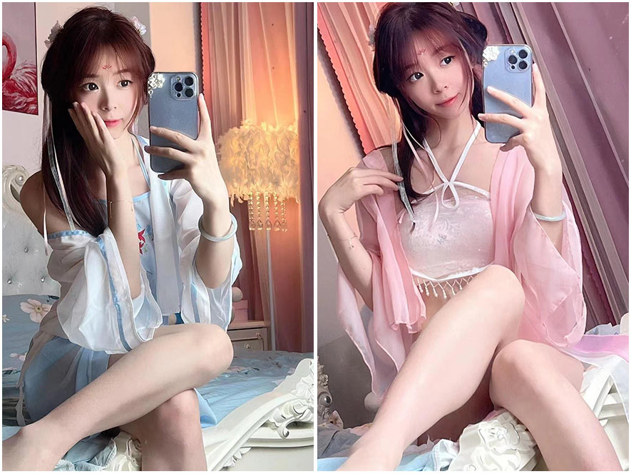 抖音网红七七仙女生活自拍照