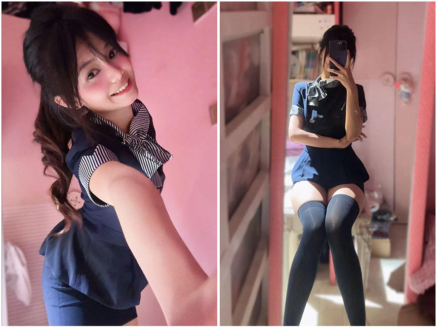 冯落落清纯jk制服写真