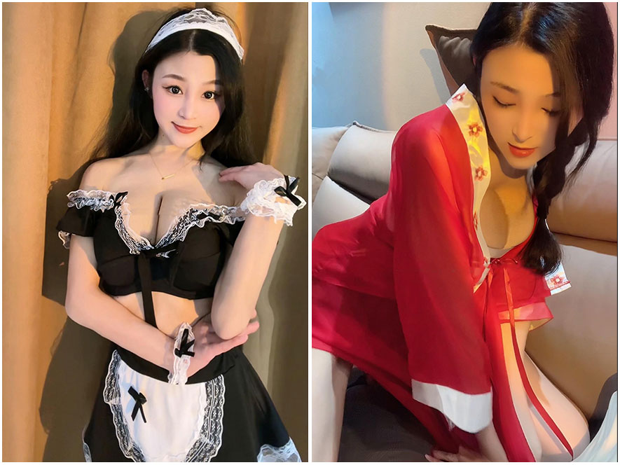 奶提微密圈蕾丝女仆装跪姿写真