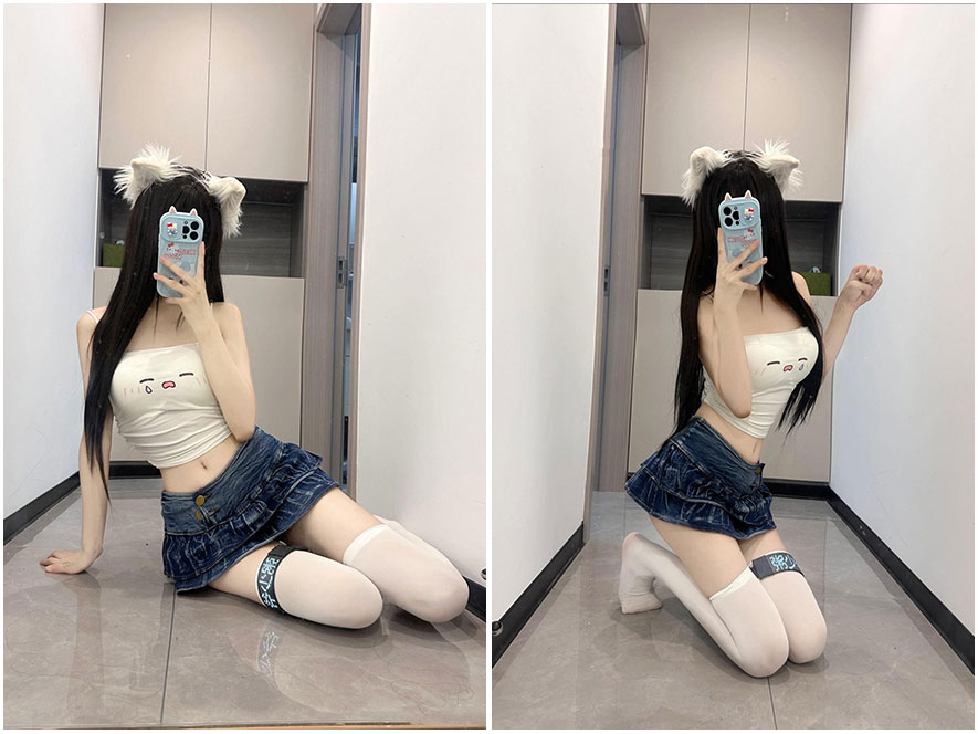 粥少爷清纯校服写真