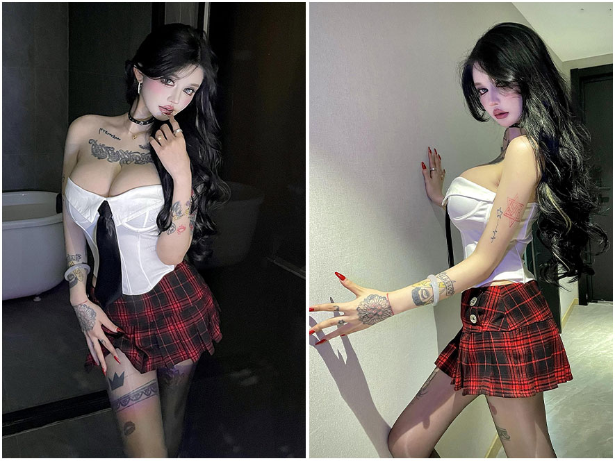 美欢酱JK制服清纯笑容写真