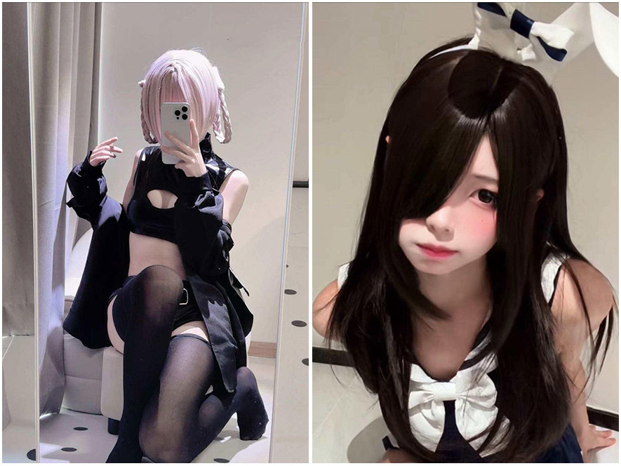 矢澪穿着电竞服饰趴在桌前的纯欲微胖写真特写