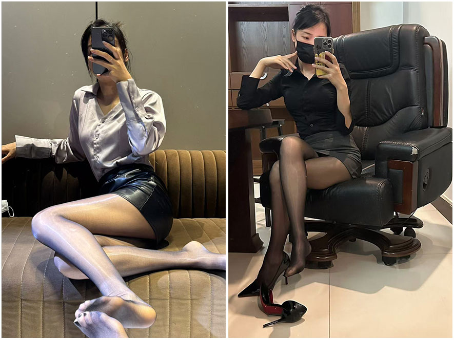 江蓝居家风格自拍视角