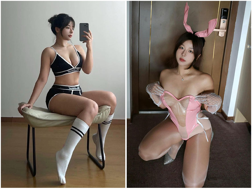 月球造梦家身穿未来感银色紧身衣