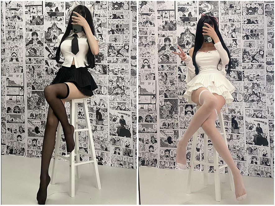 章鱼小童谣学院风水手服JK制服写真