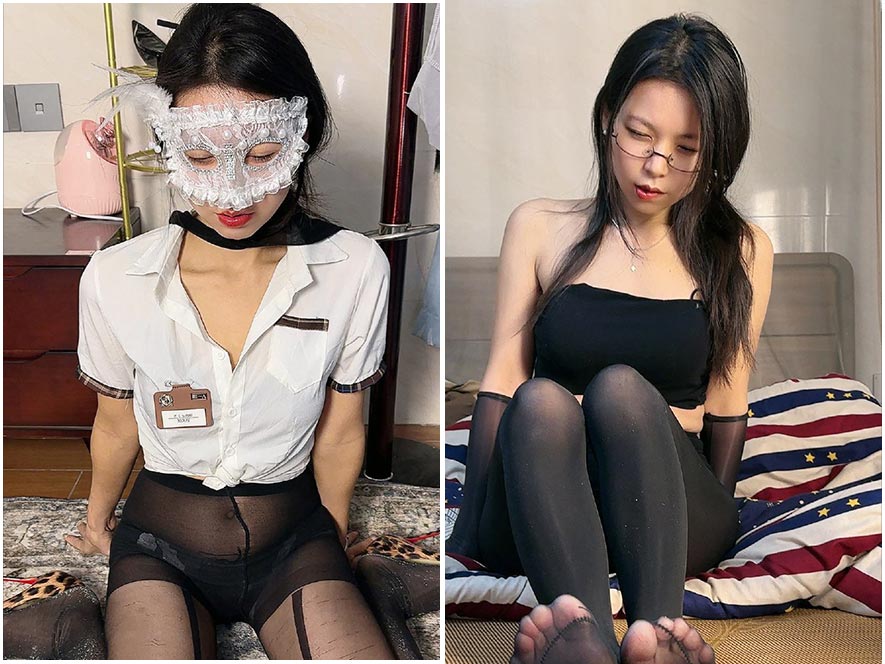 珍之儿黑色吊带裙微密圈限定图