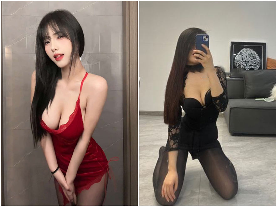 多吃生菜黑色旗袍COS微密圈高清壁纸