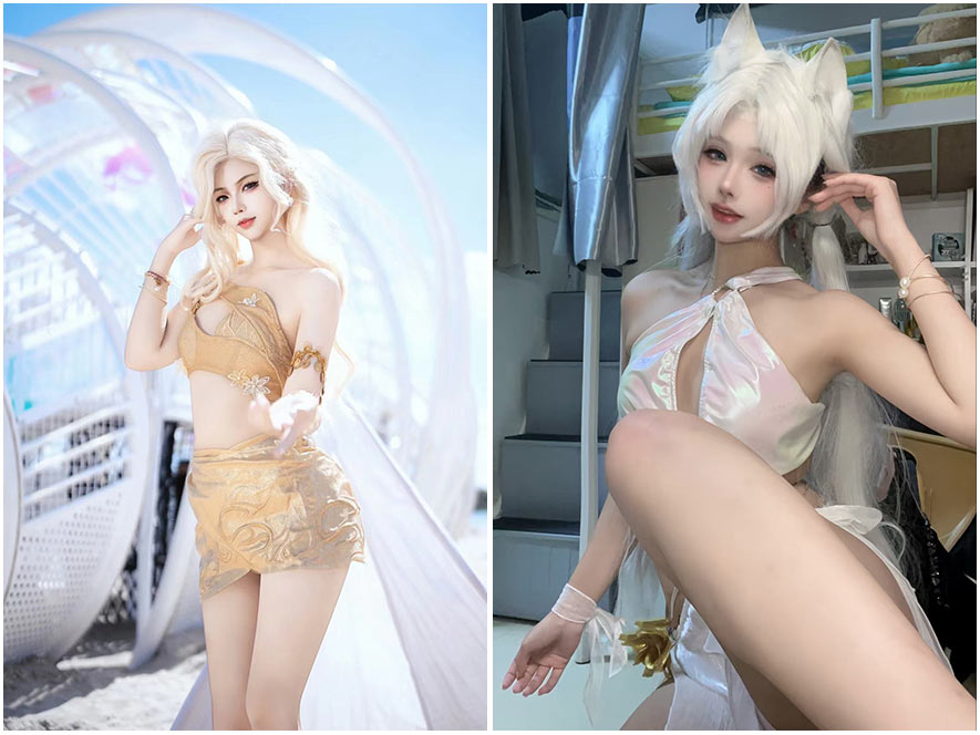 小安an白色衬衫居家私房写真