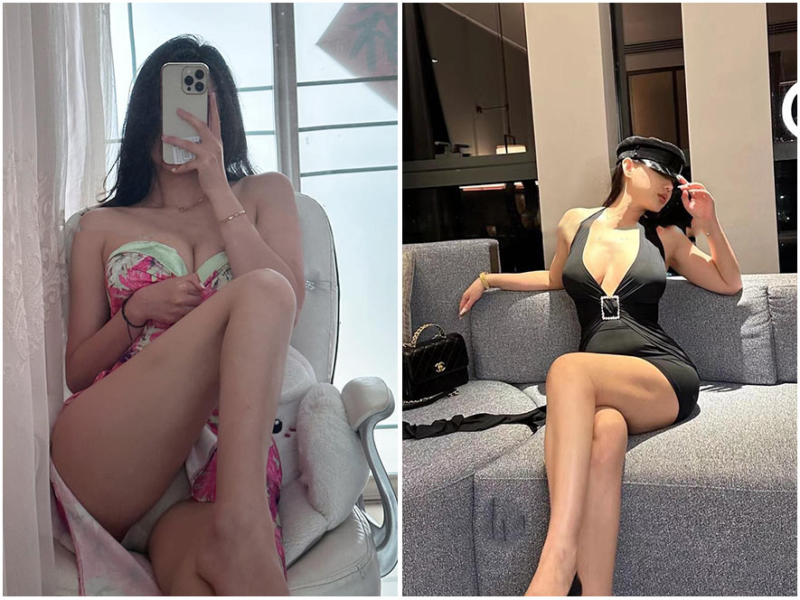 its北北坐在落地窗边逆光拍摄的美背写真