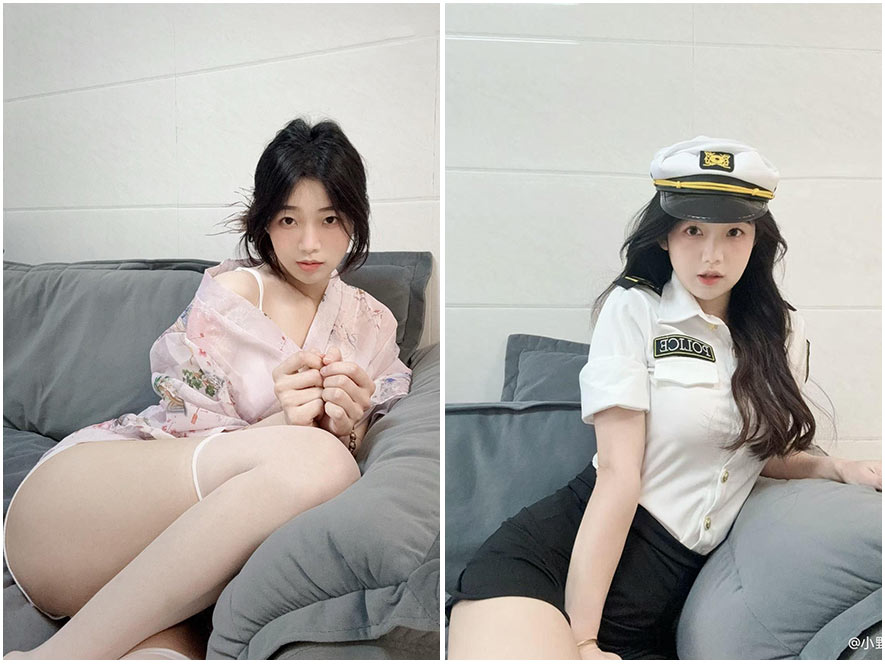 小野马ovo身穿可爱家居服躺在床上的私房写真