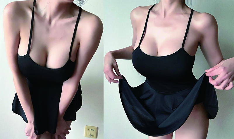 好太太性感吊带裙