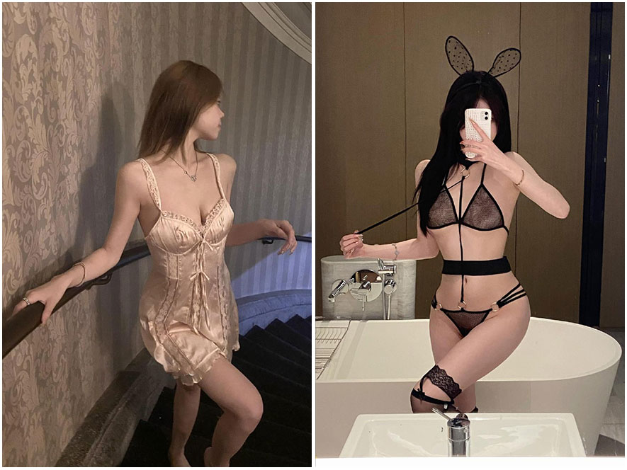 抖音网红Chiara海边礁石清凉写真，海风拂裙，岛屿风情